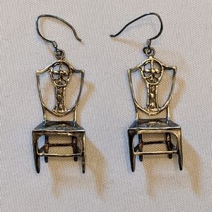 Vintage 3D Chair Earrings
